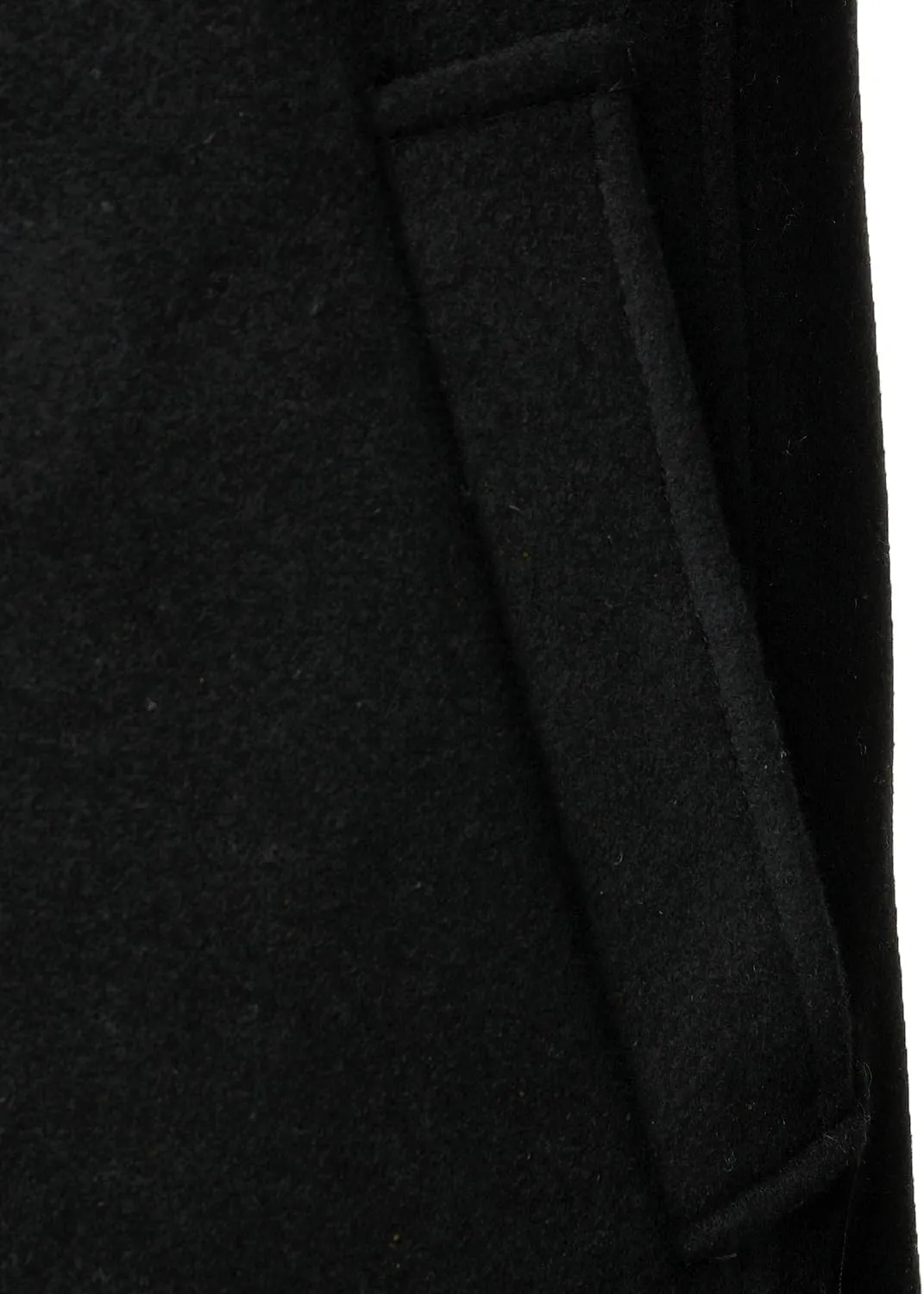HOOD CREW Mens Classic Double Breasted Wool Blend Pea Coat Notched Lapel Trench Coat Casual Overcoat