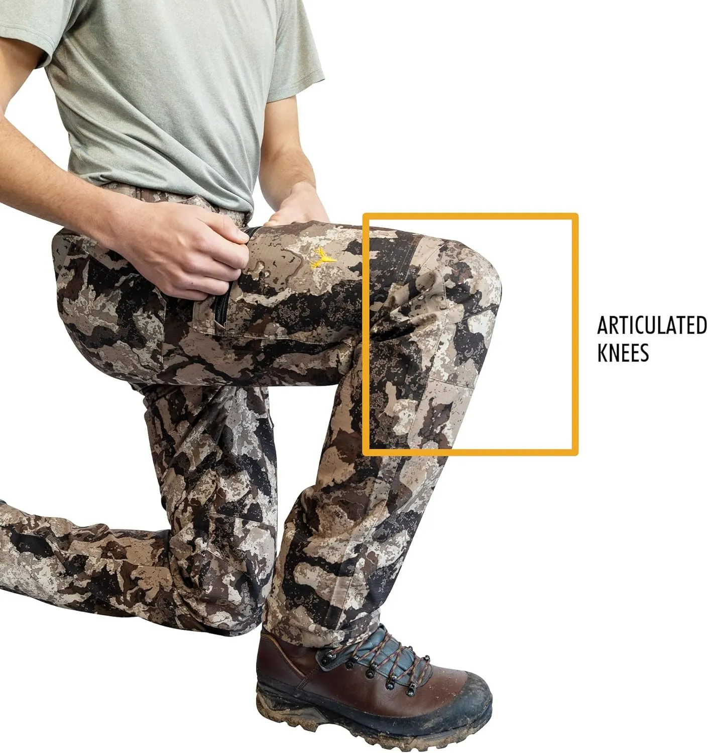HOT SHOT Mens Camo Hunting Performance Pant  Camouflage Outdoor Pants for Men