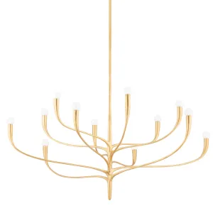 Hudson Valley Lighting Labra Chandelier – Vintage Gold Leaf – Large
