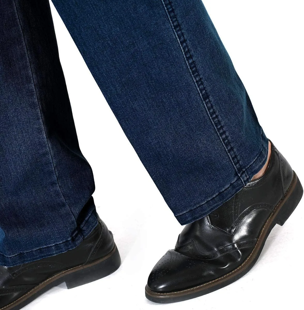 IDEALSANXUN Men??s Elastic Waist Jeans