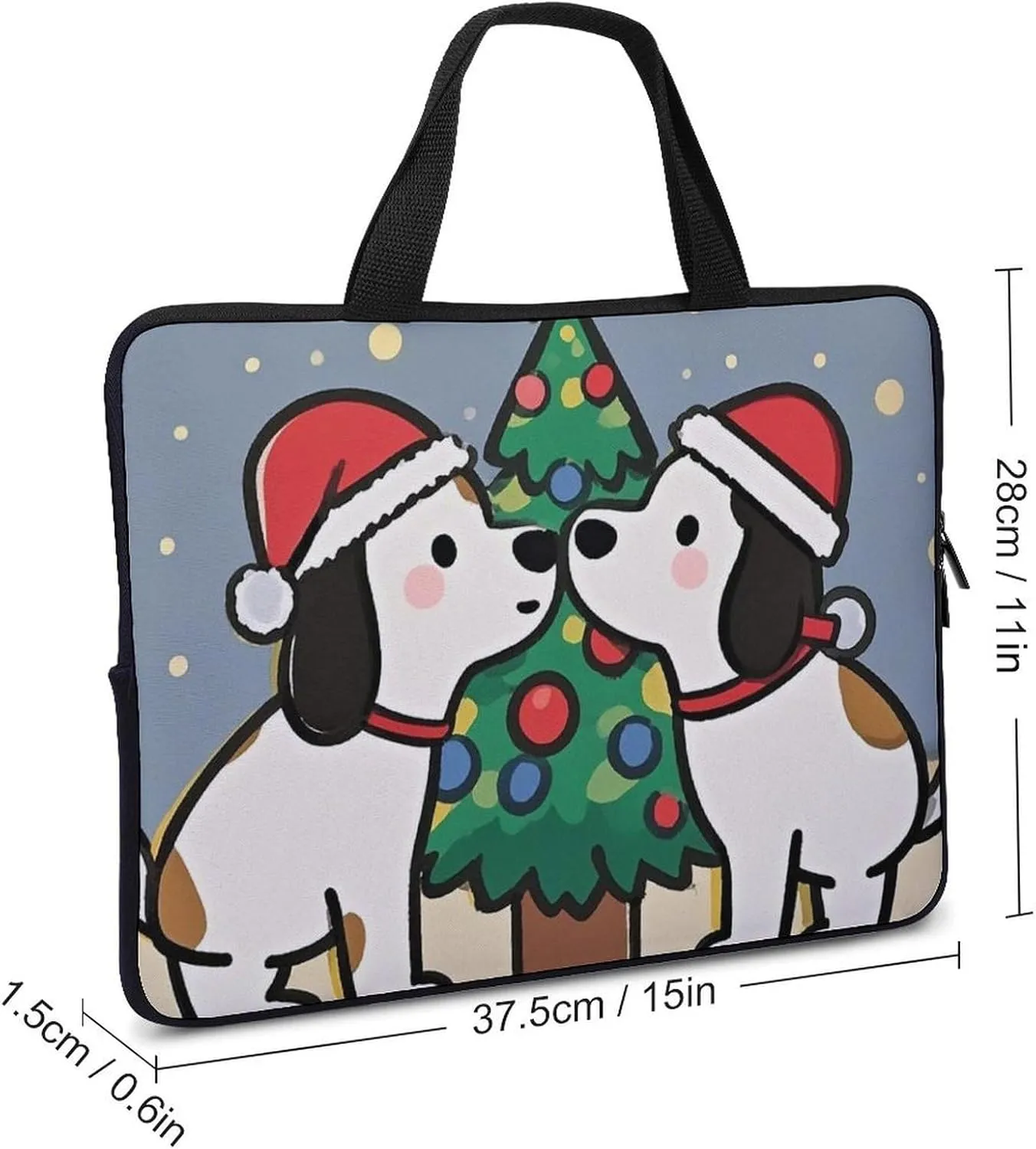 Intimate Puppy Laptop Bag Durable Laptop Sleeve Water-Resistant Notebook Bag for Computer Or Tablet