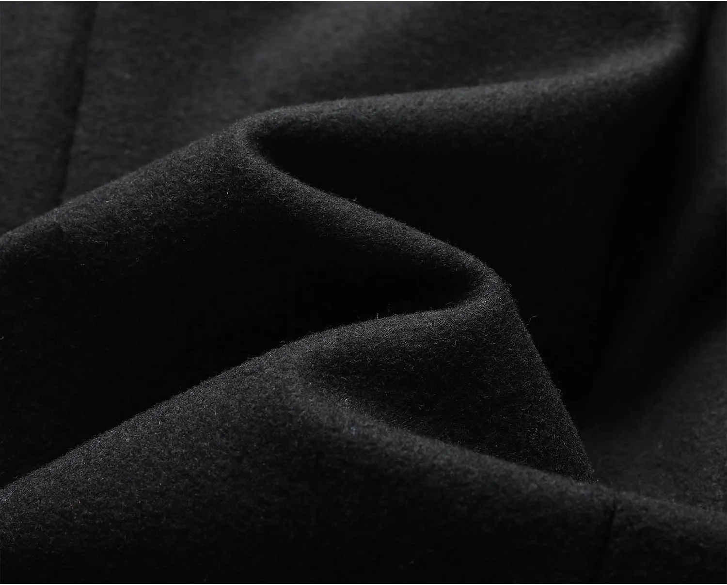 INVACHI Men's Wool Blend Long Trench Coat Notched Collar Single Breasted Overcoat Warm Winter Pea Coat