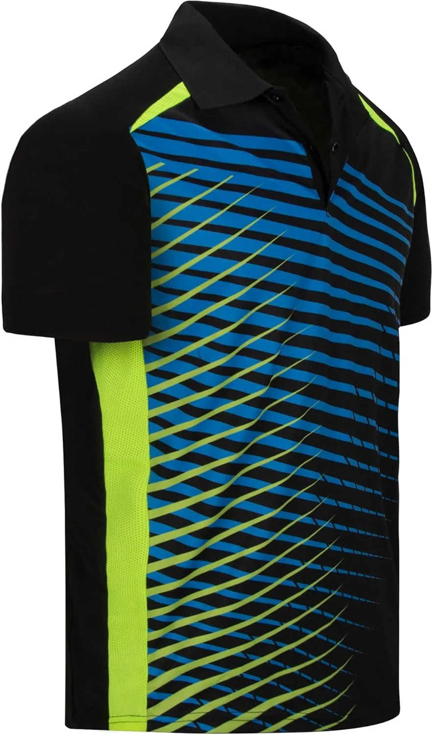 JACKETOWN Mens Golf Polo Shirts Short Sleeve Shirts Printed Casual Clearance