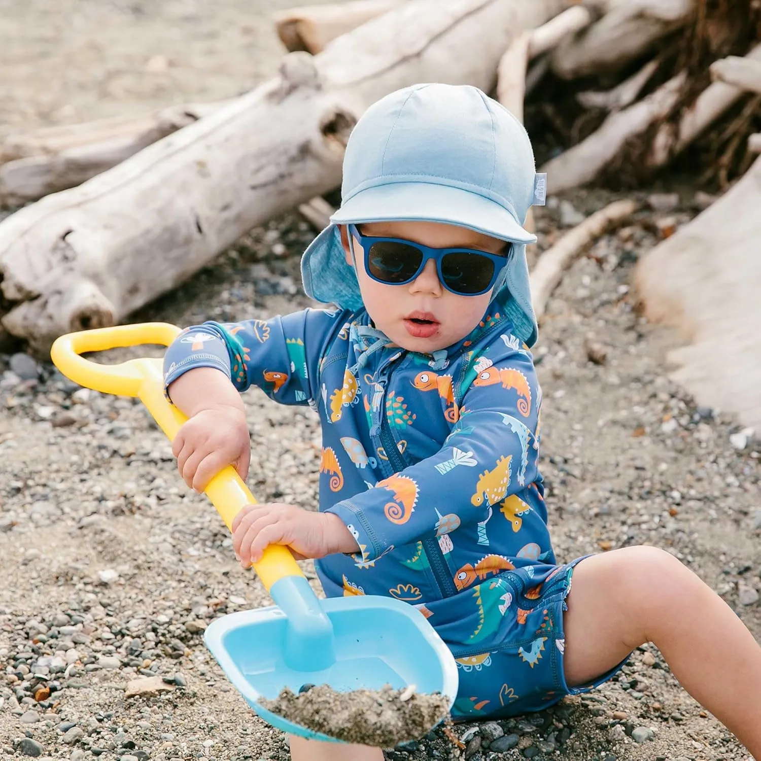 JAN & JUL Long Sleeve 1-pc UV Jumpsuit Rash Guard (Baby, Toddler)