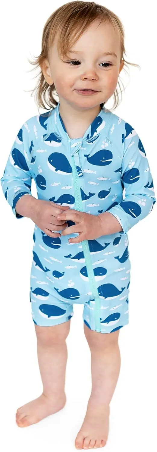 JAN & JUL Long Sleeve 1-pc UV Jumpsuit Rash Guard (Baby, Toddler)