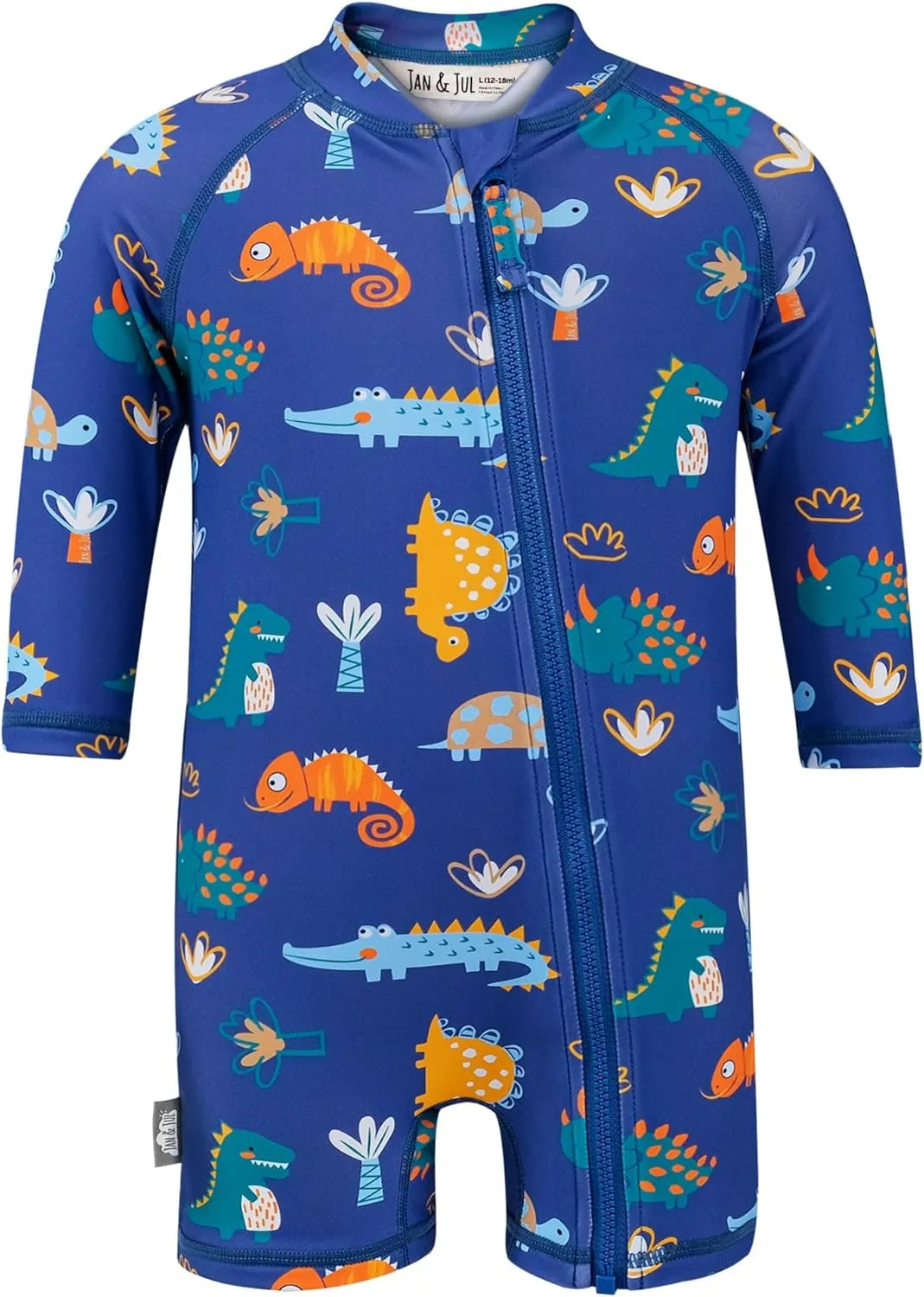 JAN & JUL Long Sleeve 1-pc UV Jumpsuit Rash Guard (Baby, Toddler)