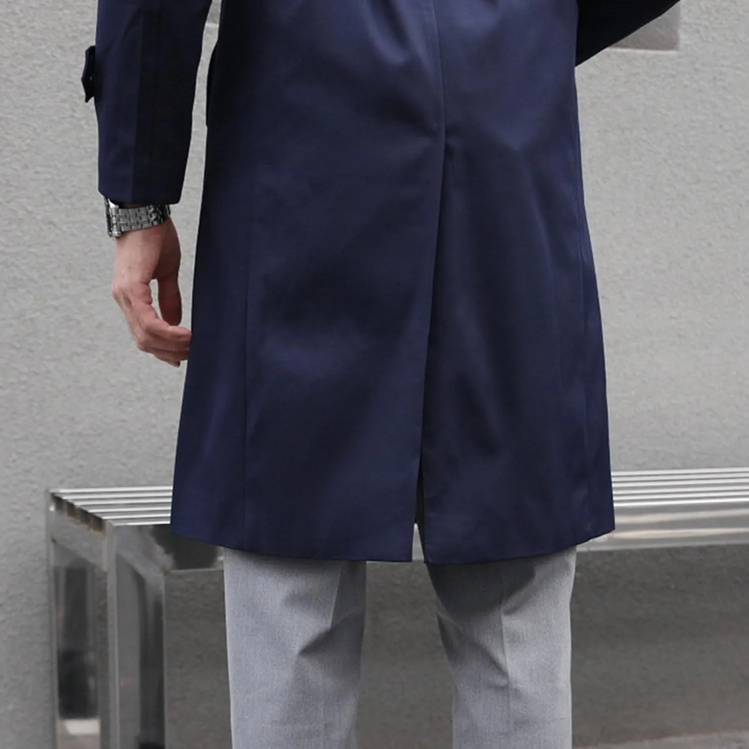 JEShifangjiusu Mens Notch Lapel Double Breasted Overcoat Lightweight Long Trench Coat Windbreaker Casual Cotton Blend Peacoat