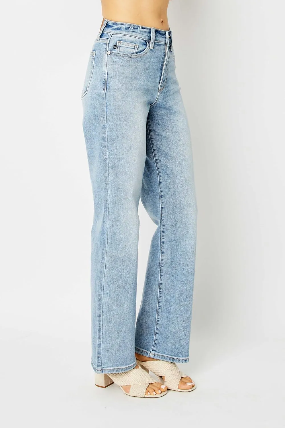 Judy Blue Women's High Waisted Straight Leg Jeans