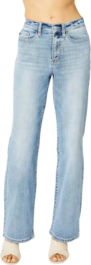 Judy Blue Women's High Waisted Straight Leg Jeans