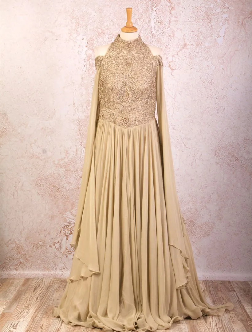 K8/1007 Net/Georgette Emb Dress