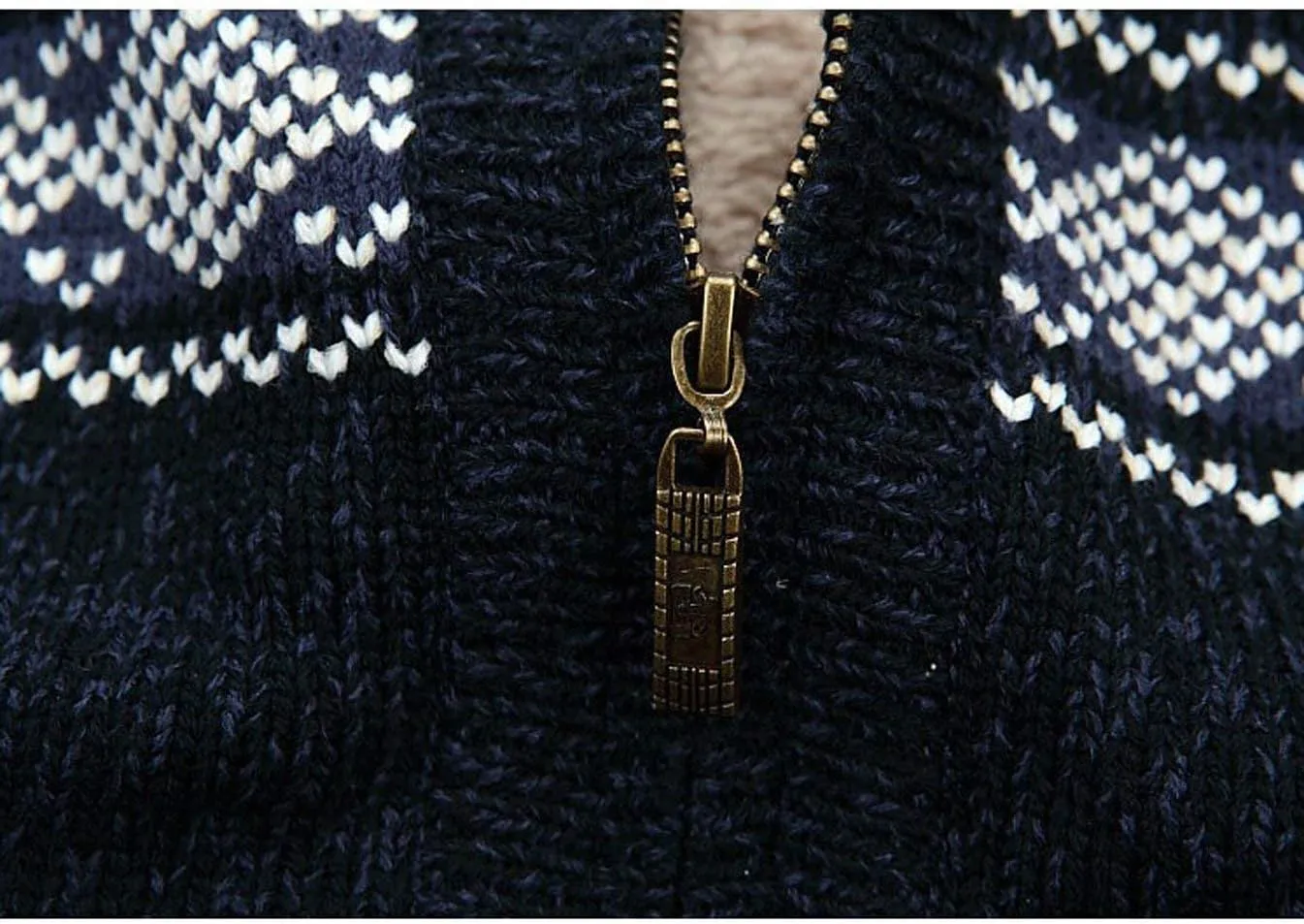 Kedera Fashion Winter Cotton Knitted Cardigan Men's Casual Thick Warm Sweater