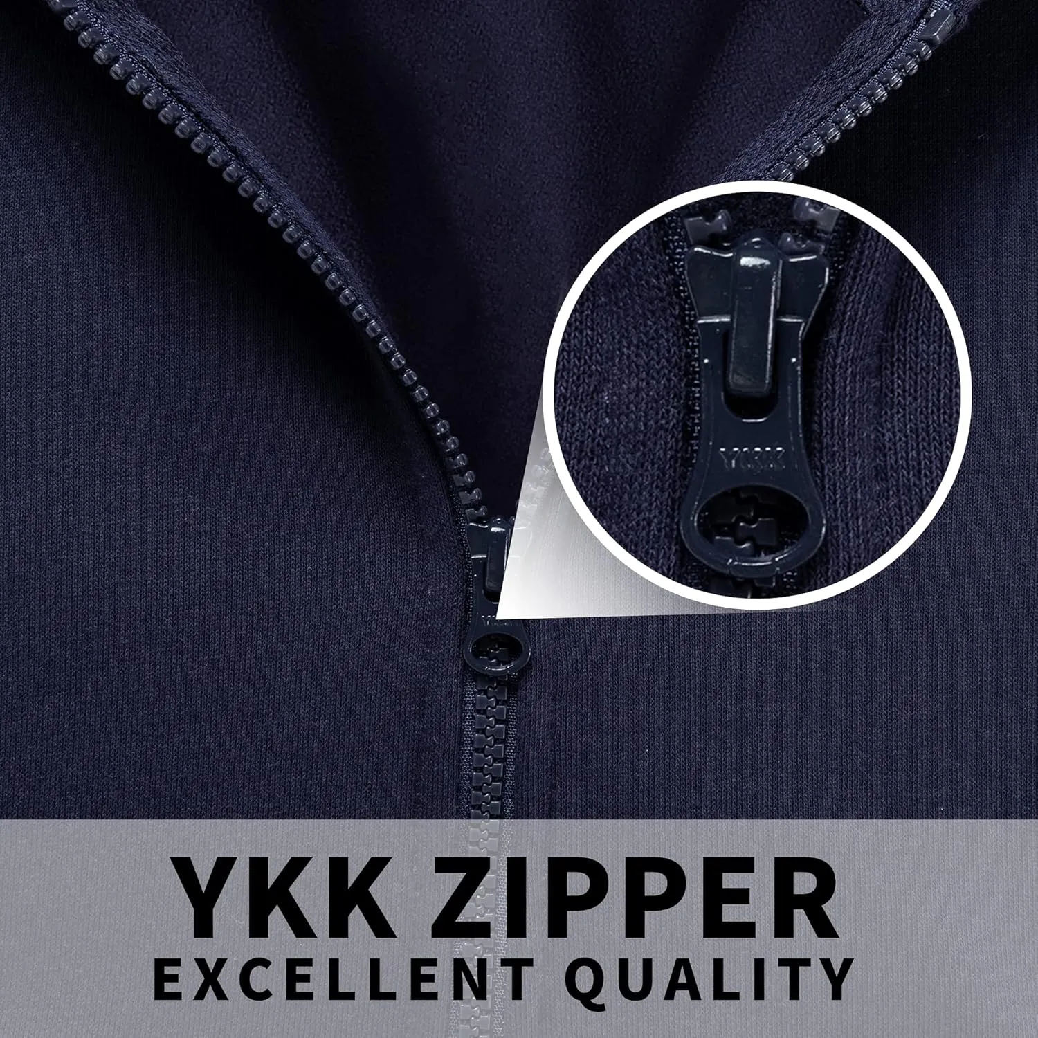 KIDNATION Kids Zip Up Hoodies Soft Fleece Hoodie Antistatic Fabric Hooded Sweatshirt with Pocket for Boys or Girls 4-14 Years