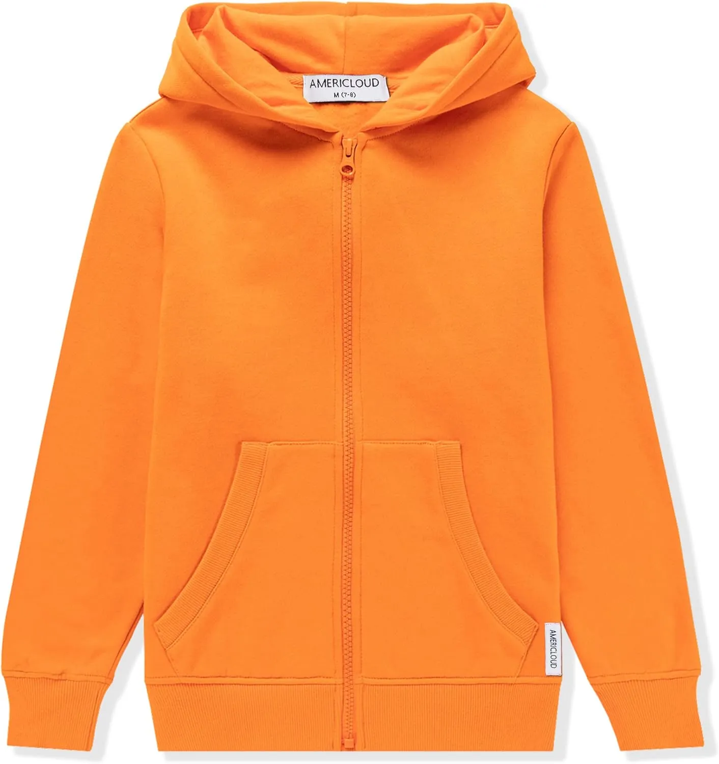Kids Soft Brushed Fleece Zip Up Hoodie Casual Sport Hooded Sweatshirt with Pockets for Boys or Girls 3-12 Years