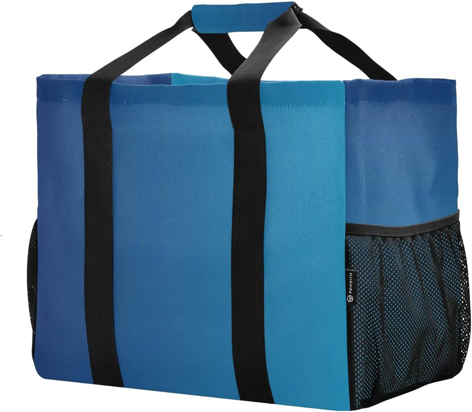 KLL Beach Bag with Handles Foldable Water Resistant Reusable Grocery Shopping Bags