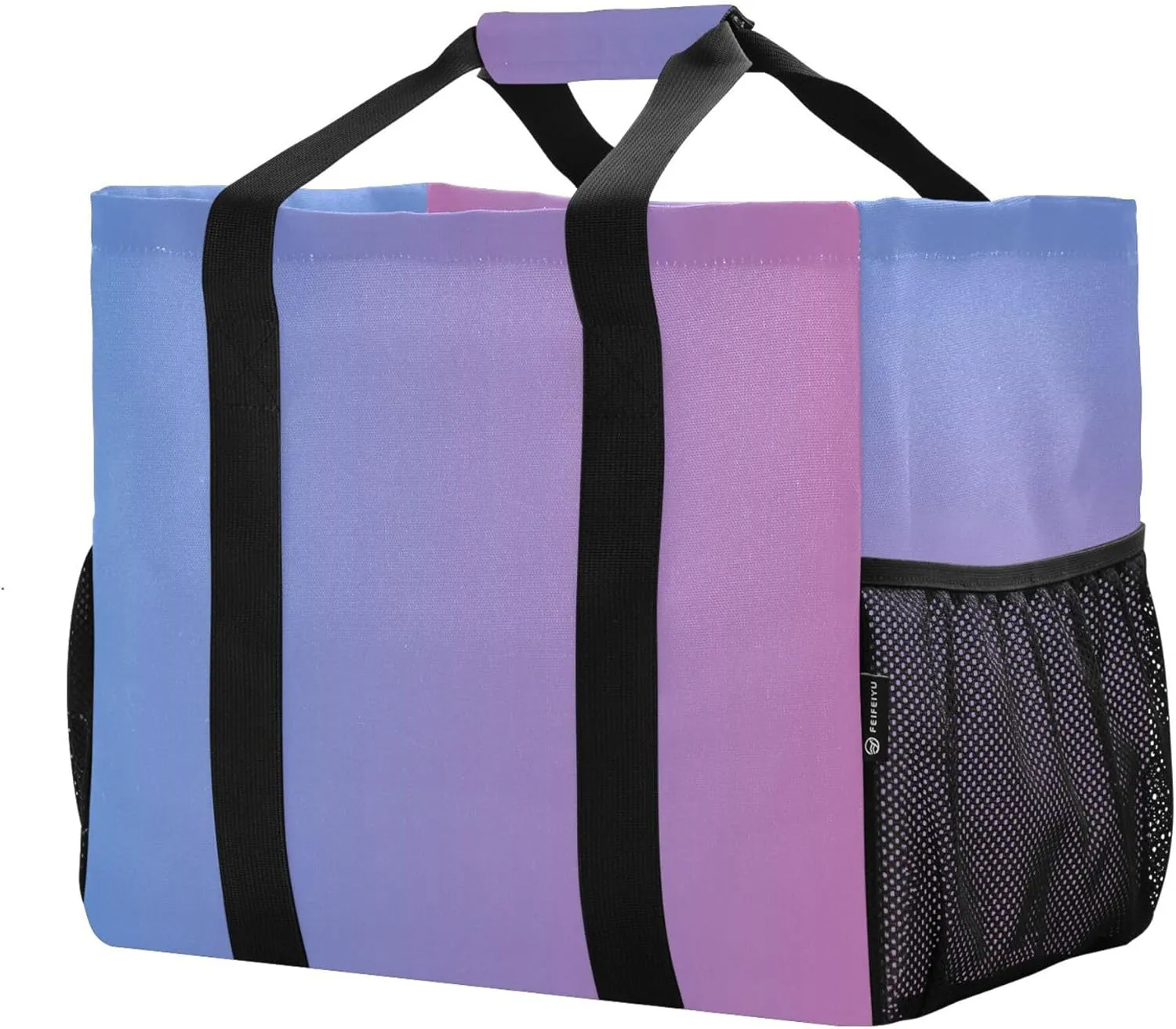 KLL Beach Bag with Handles Foldable Water Resistant Reusable Grocery Shopping Bags