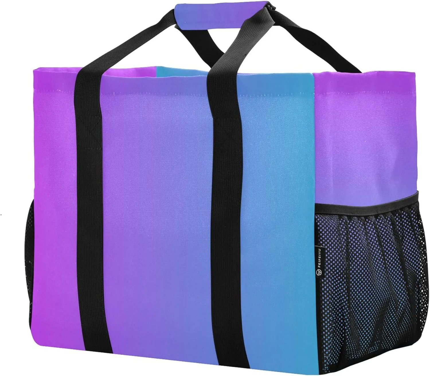 KLL Beach Bag with Handles Foldable Water Resistant Reusable Grocery Shopping Bags