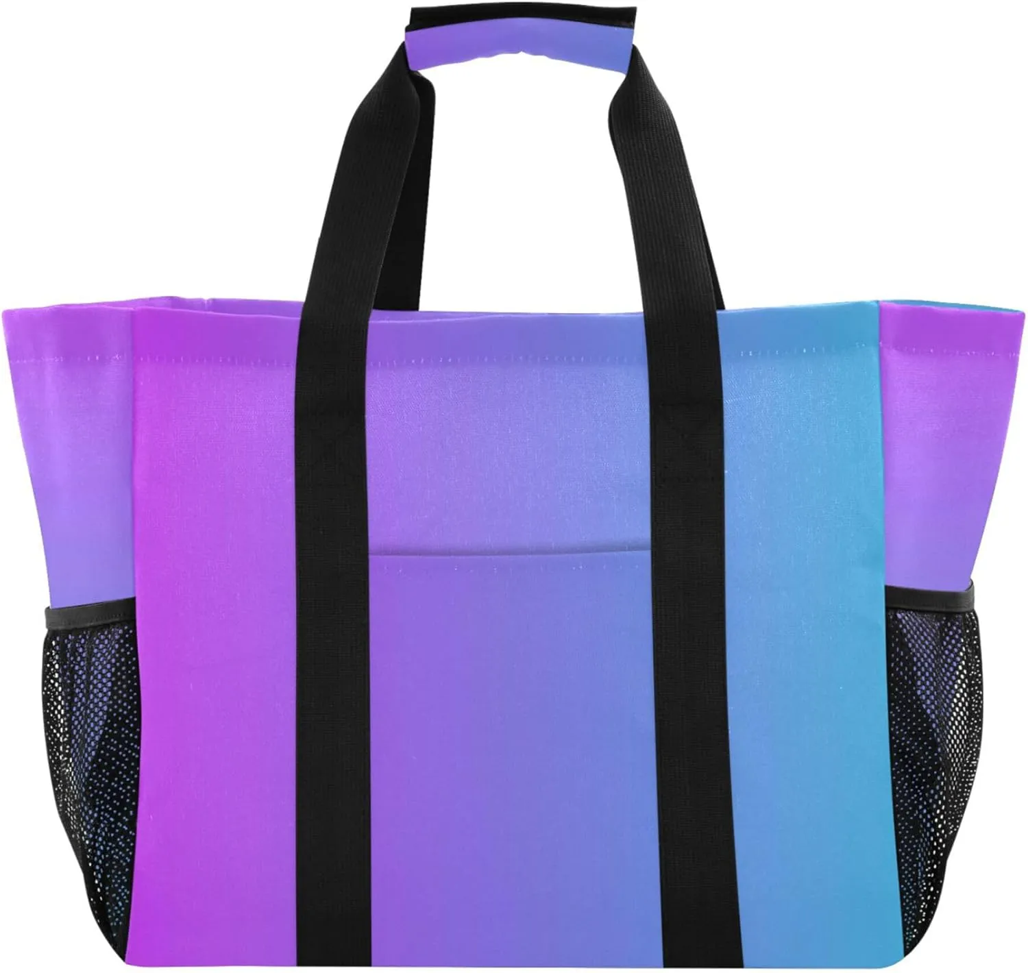 KLL Beach Bag with Handles Foldable Water Resistant Reusable Grocery Shopping Bags