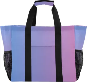 KLL Beach Bag with Handles Foldable Water Resistant Reusable Grocery Shopping Bags