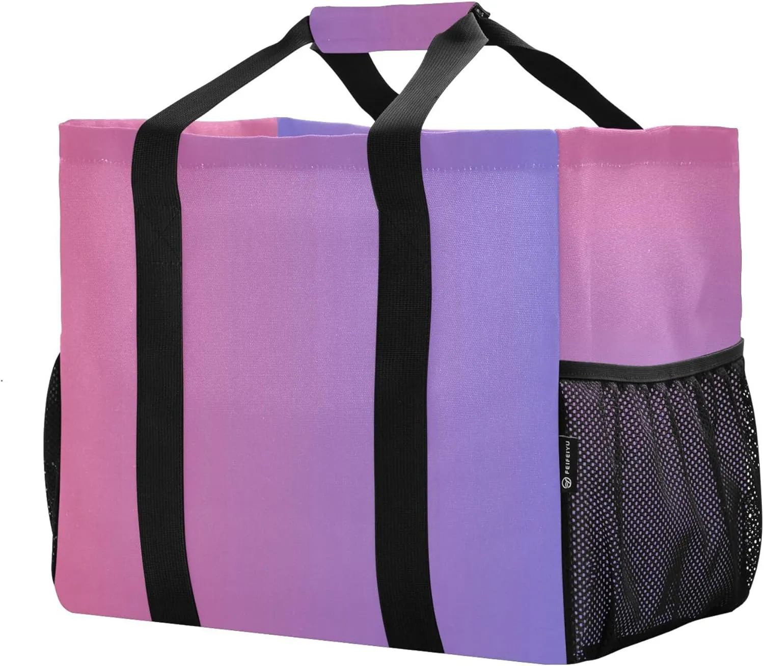 KLL Beach Bag with Handles Foldable Water Resistant Reusable Grocery Shopping Bags
