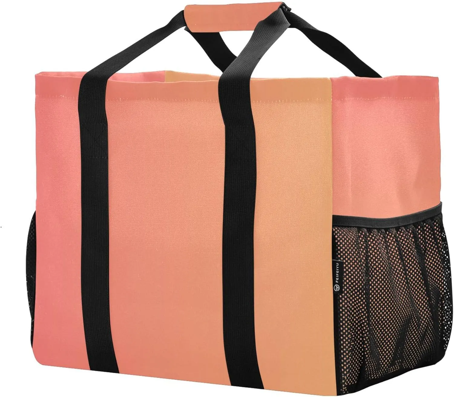 KLL Beach Bag with Handles Foldable Water Resistant Reusable Grocery Shopping Bags