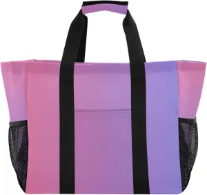 KLL Beach Bag with Handles Foldable Water Resistant Reusable Grocery Shopping Bags