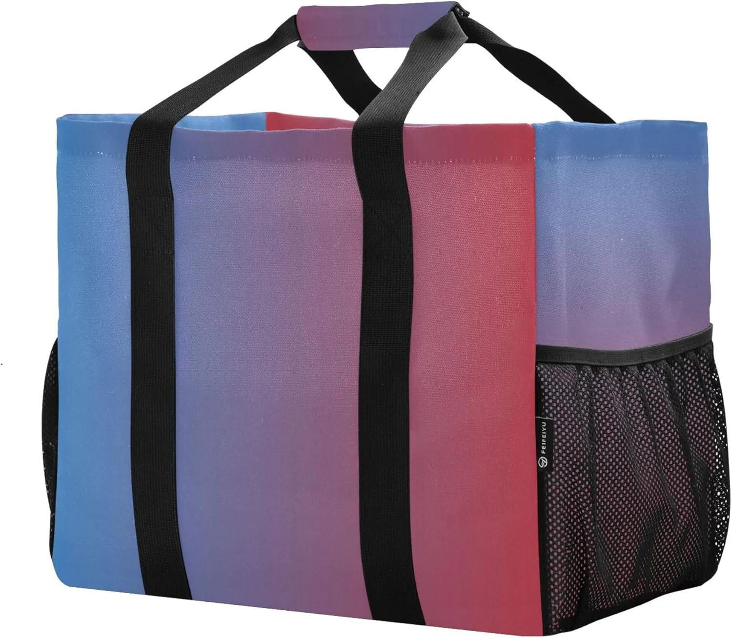 KLL Beach Bag with Handles Foldable Water Resistant Reusable Grocery Shopping Bags