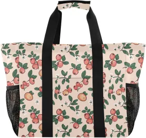 KLL Utility Tote Bag For Women with Handles Collapsable Water Resistant Reusable Grocery Bags