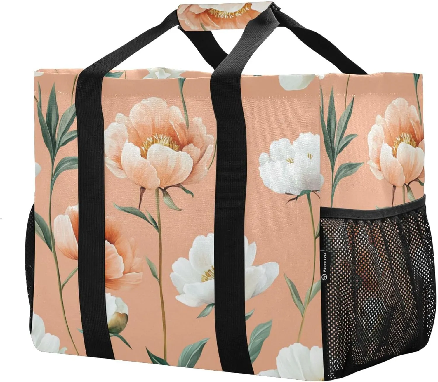 KLL Utility Tote Bags For Women Canvas Foldable Water Resistant Car Tote Bag