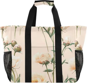 KLL Utility Tote Bags For Women Canvas Foldable Water Resistant Car Tote Bag