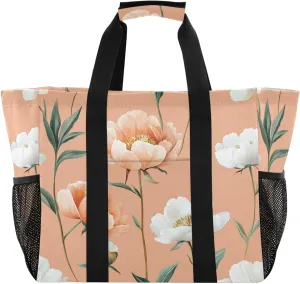 KLL Utility Tote Bags For Women Canvas Foldable Water Resistant Car Tote Bag
