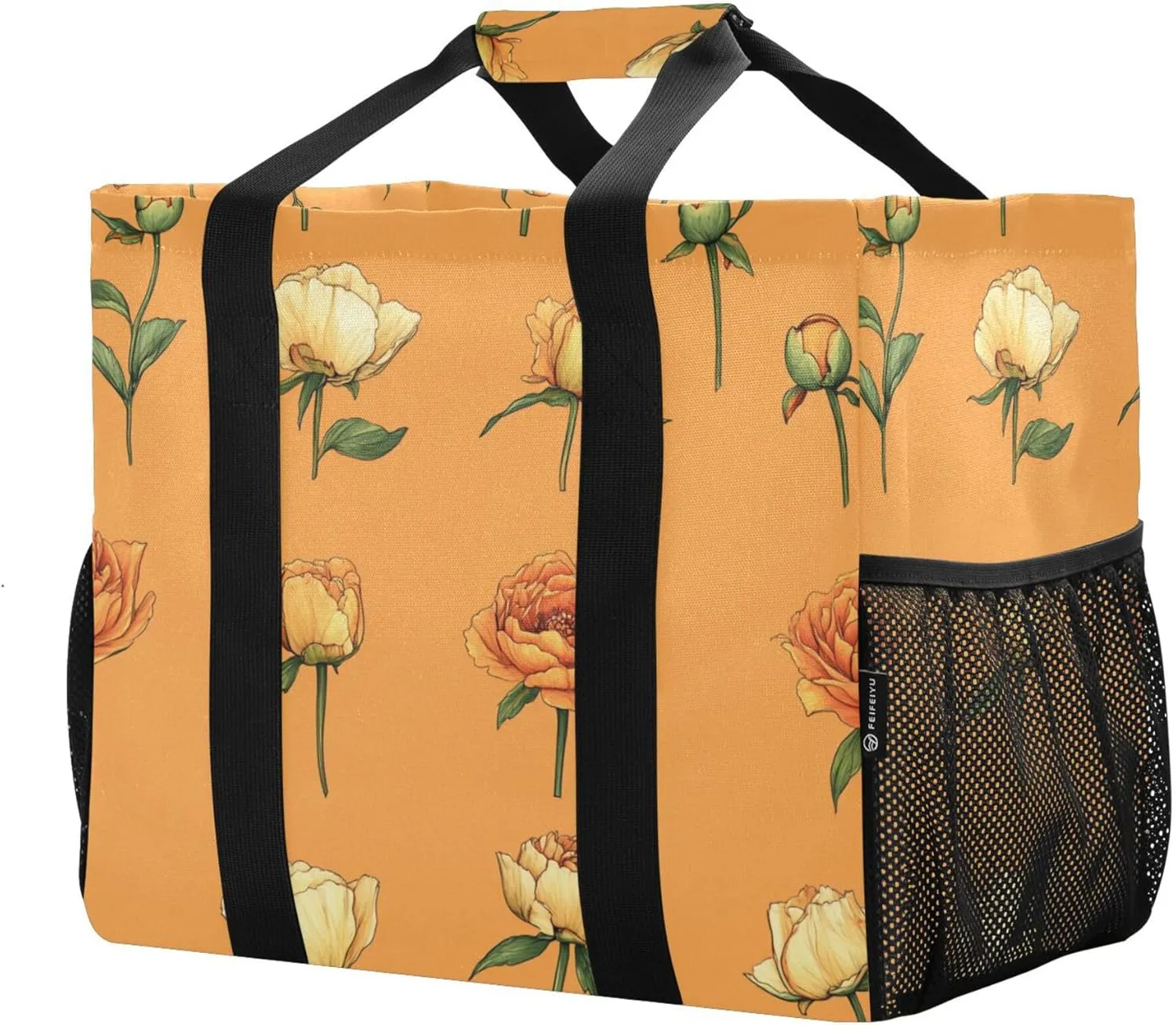 KLL Utility Tote Bags For Women Canvas Foldable Water Resistant Car Tote Bag