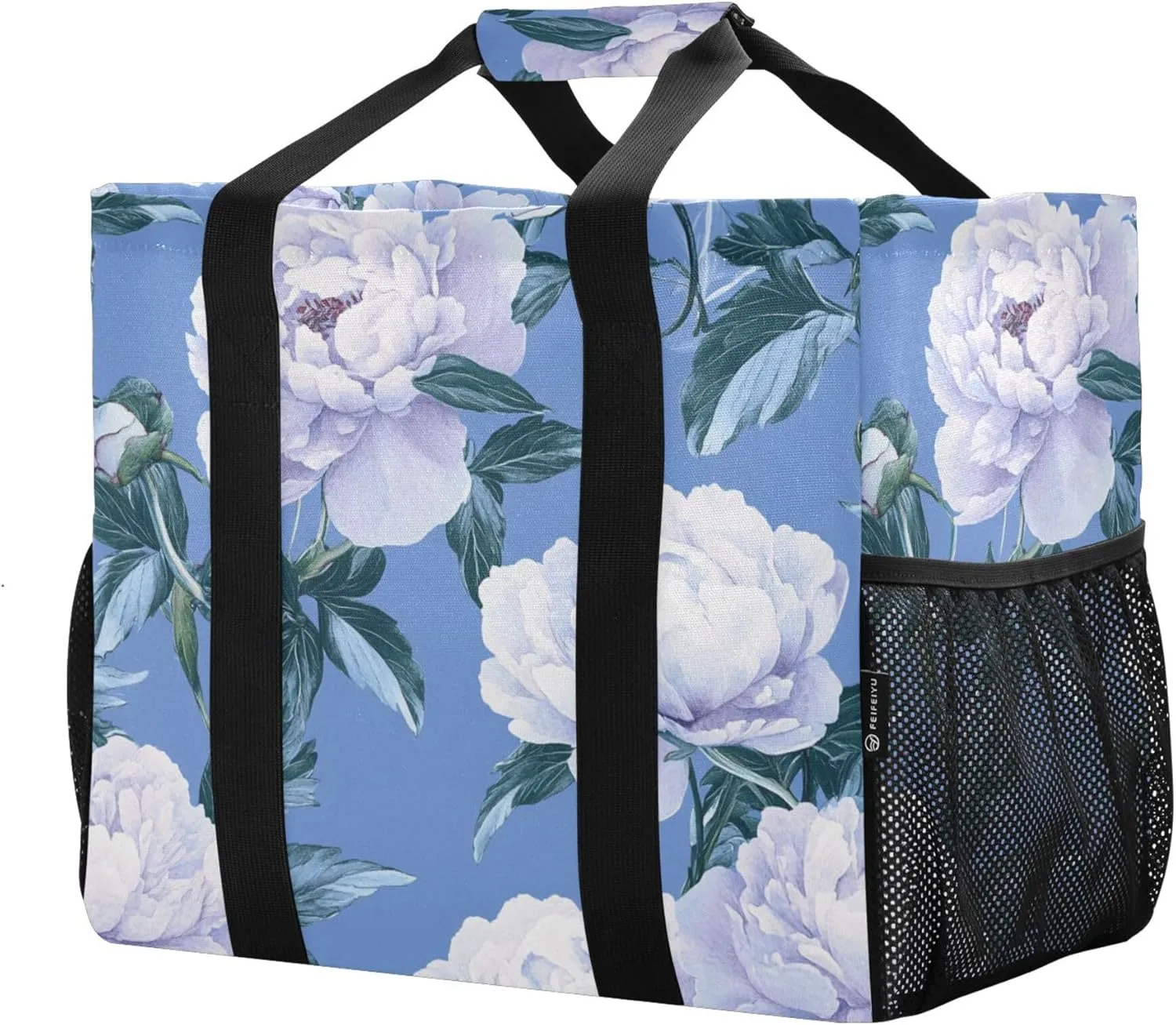 KLL Utility Tote Bags For Women Canvas Foldable Water Resistant Car Tote Bag
