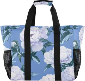 KLL Utility Tote Bags For Women Canvas Foldable Water Resistant Car Tote Bag