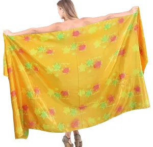 LA LEELA Women Beach Bikini Wrap Cover up Swimwear Bathing Suit 24 Plus Size