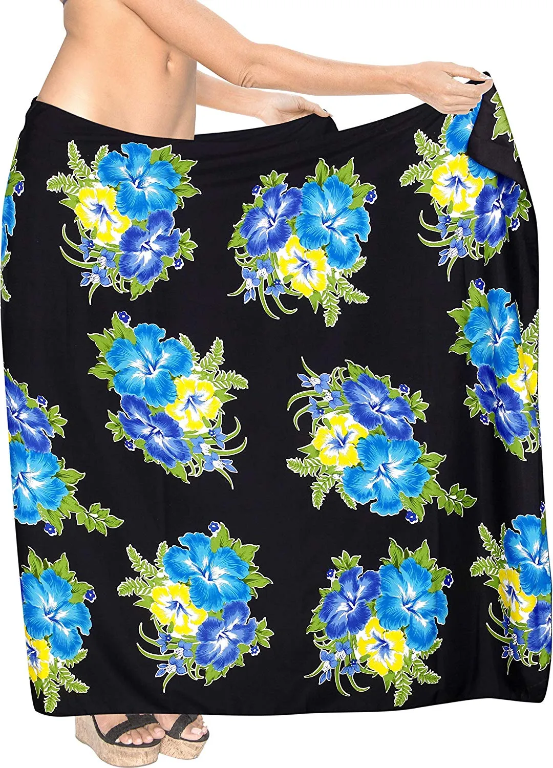 LA LEELA Women Beachwear Bikini Cover up Swimwear Bathing Suit Wrap 4 ONE Size