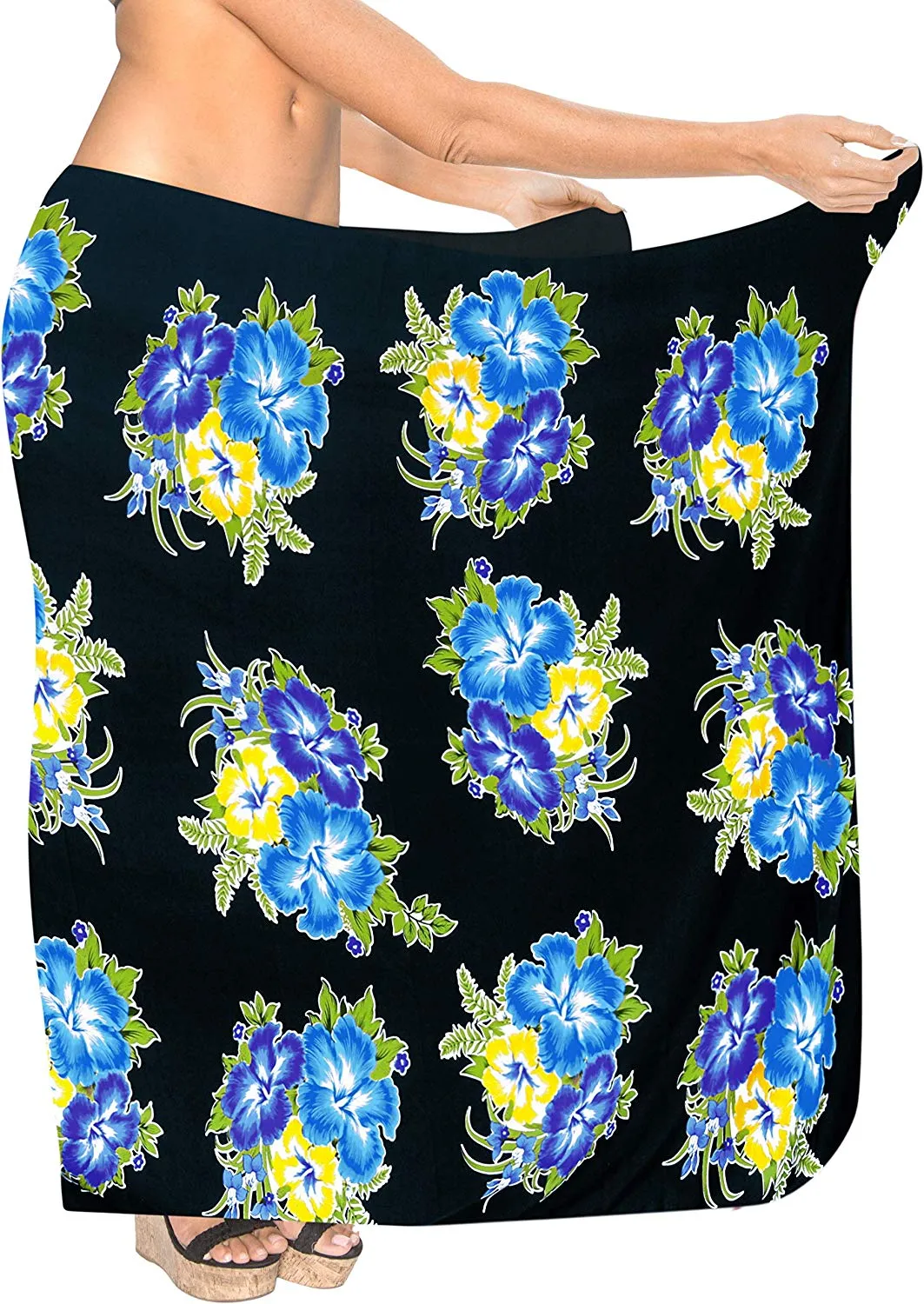 LA LEELA Women Beachwear Bikini Cover up Swimwear Bathing Suit Wrap 4 ONE Size