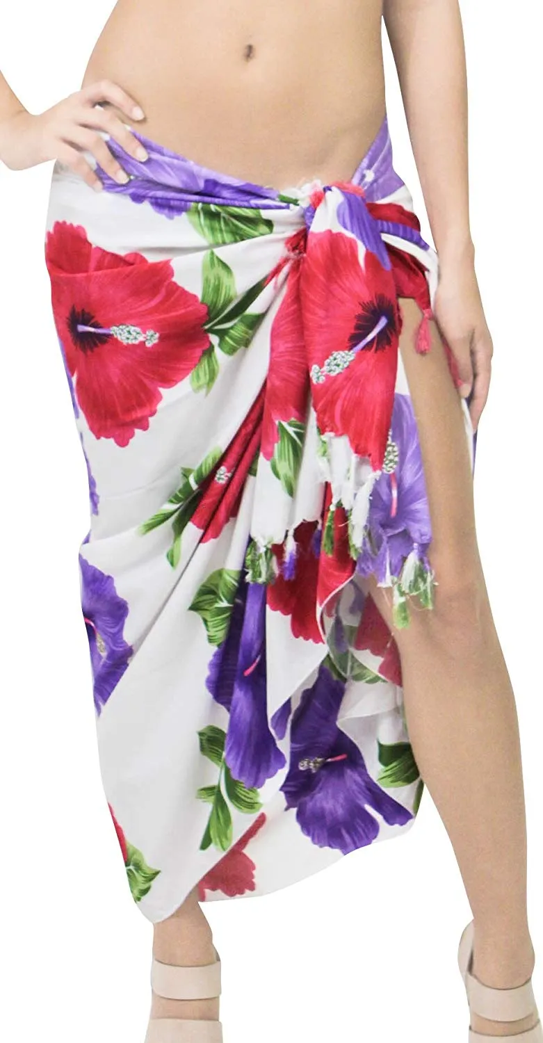 LA LEELA Women Beachwear Bikini Wrap Cover up Swimwear Bathing Suit 1 ONE Size