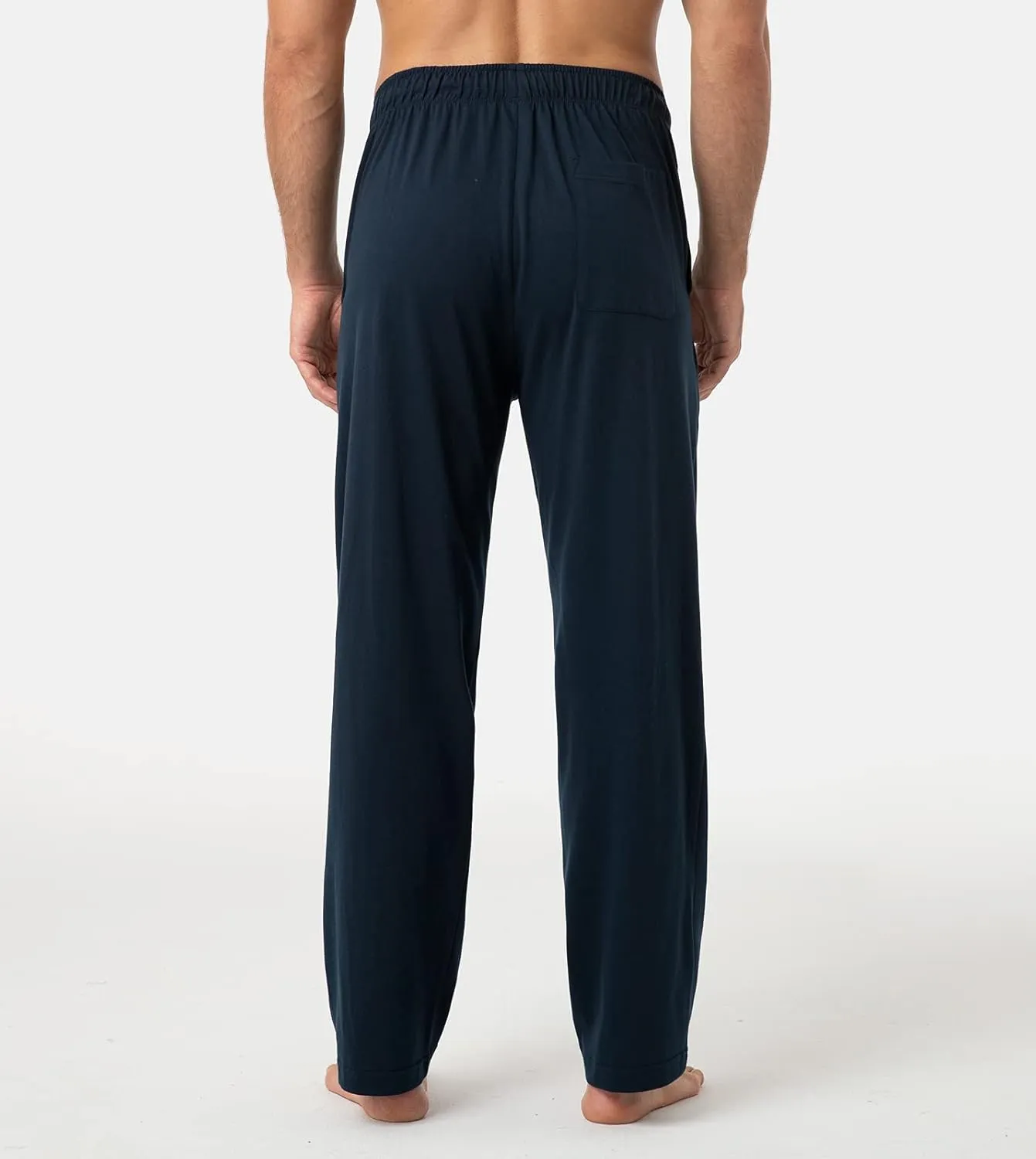 LAPASA Men's Soft Knit Pajama Sets Comfy Sleepwear Loungewear PJ Top Long Sleeve Bottoms Pant with Pocket Meditation M23/M100