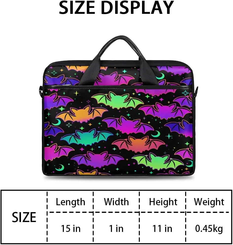 Laptop Bag for Women Men, 15.6 inch Messenger Shoulder Bags, Water Resistant Computer Bag Sleeve