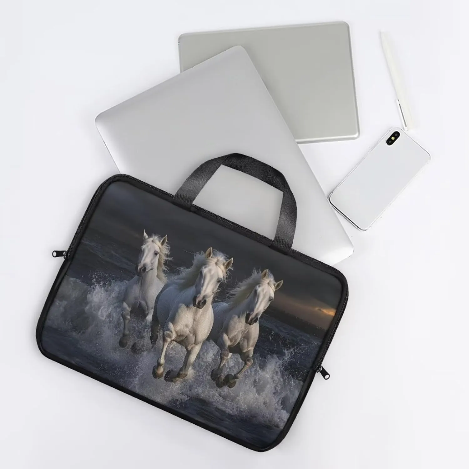Laptop Bag Leather Water-Resistant Laptop Bags Designer for Men Laptop Carrying Case for College
