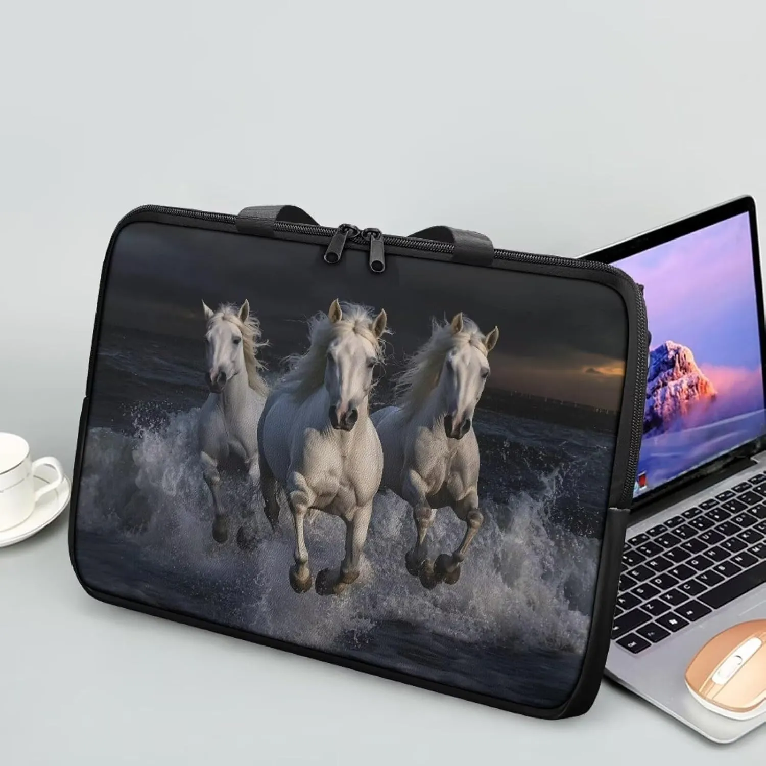 Laptop Bag Leather Water-Resistant Laptop Bags Designer for Men Laptop Carrying Case for College