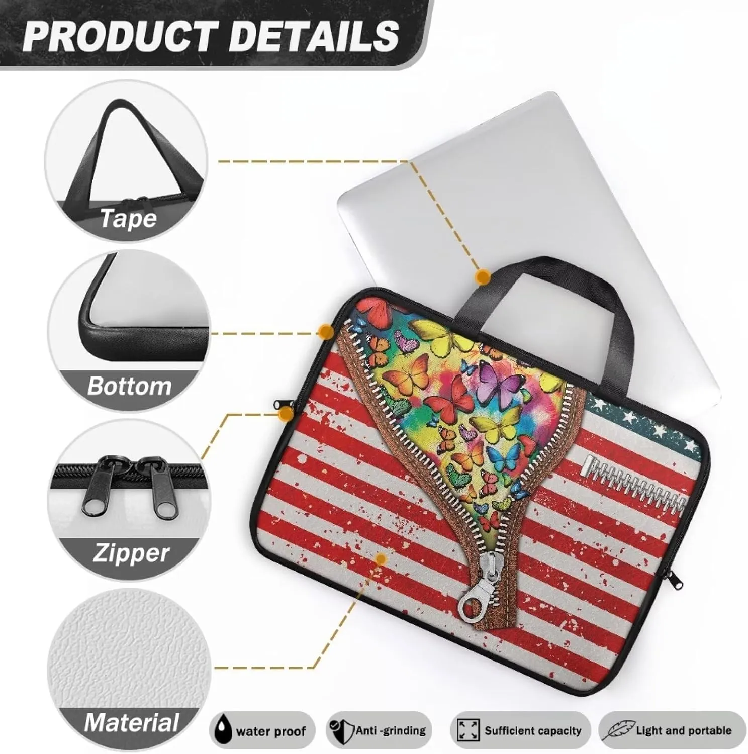 Laptop Bag Leather Water-Resistant Laptop Bags Designer for Men Laptop Carrying Case for College