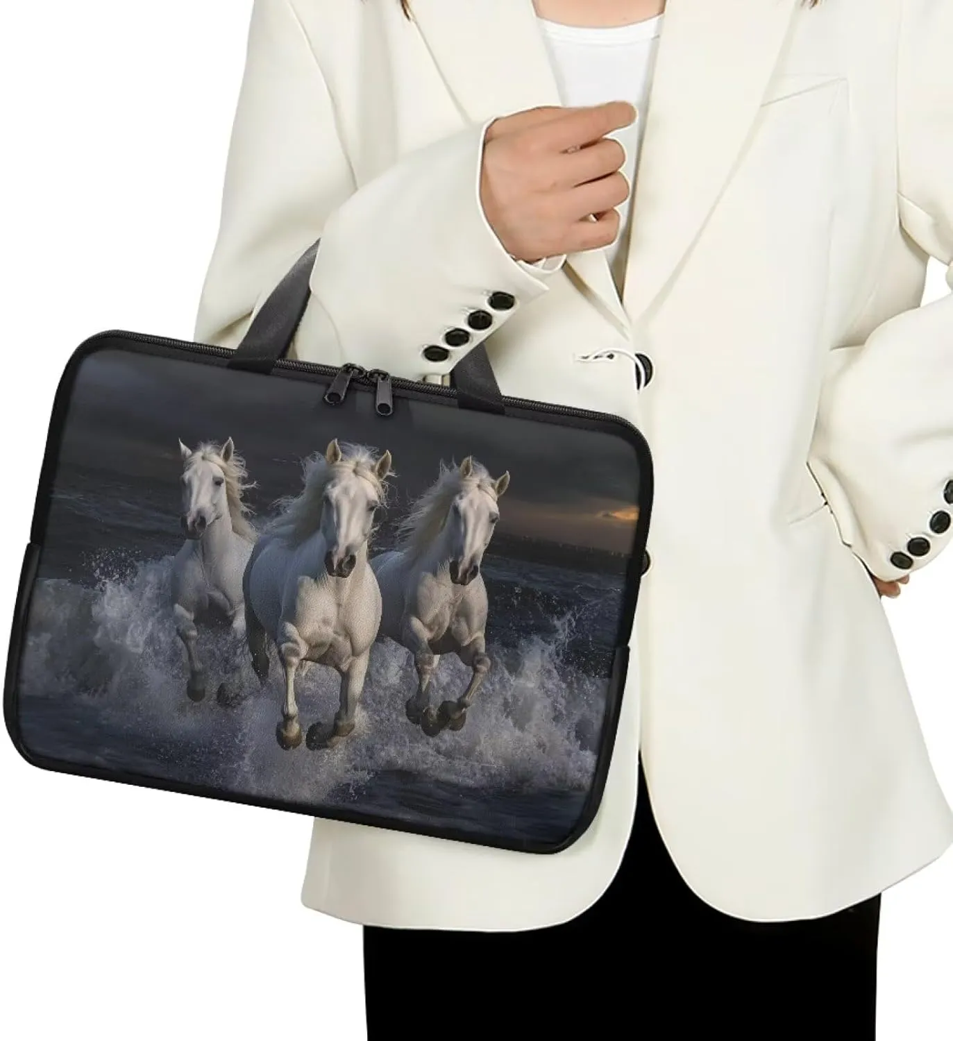 Laptop Bag Leather Water-Resistant Laptop Bags Designer for Men Laptop Carrying Case for College
