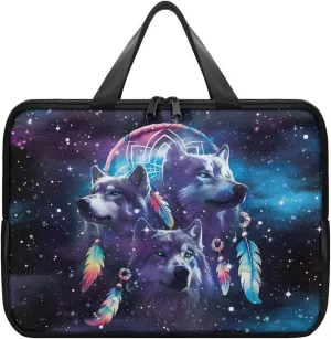 Laptop Carrying Case Pu Leather Laptop Bag Leather for Women Water-Resistant Leather Laptop Ba