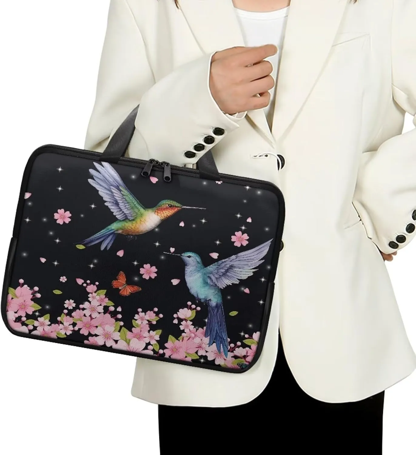 Laptop Carrying Case Pu Leather Laptop Bag Leather for Women Water-Resistant Leather Laptop Ba