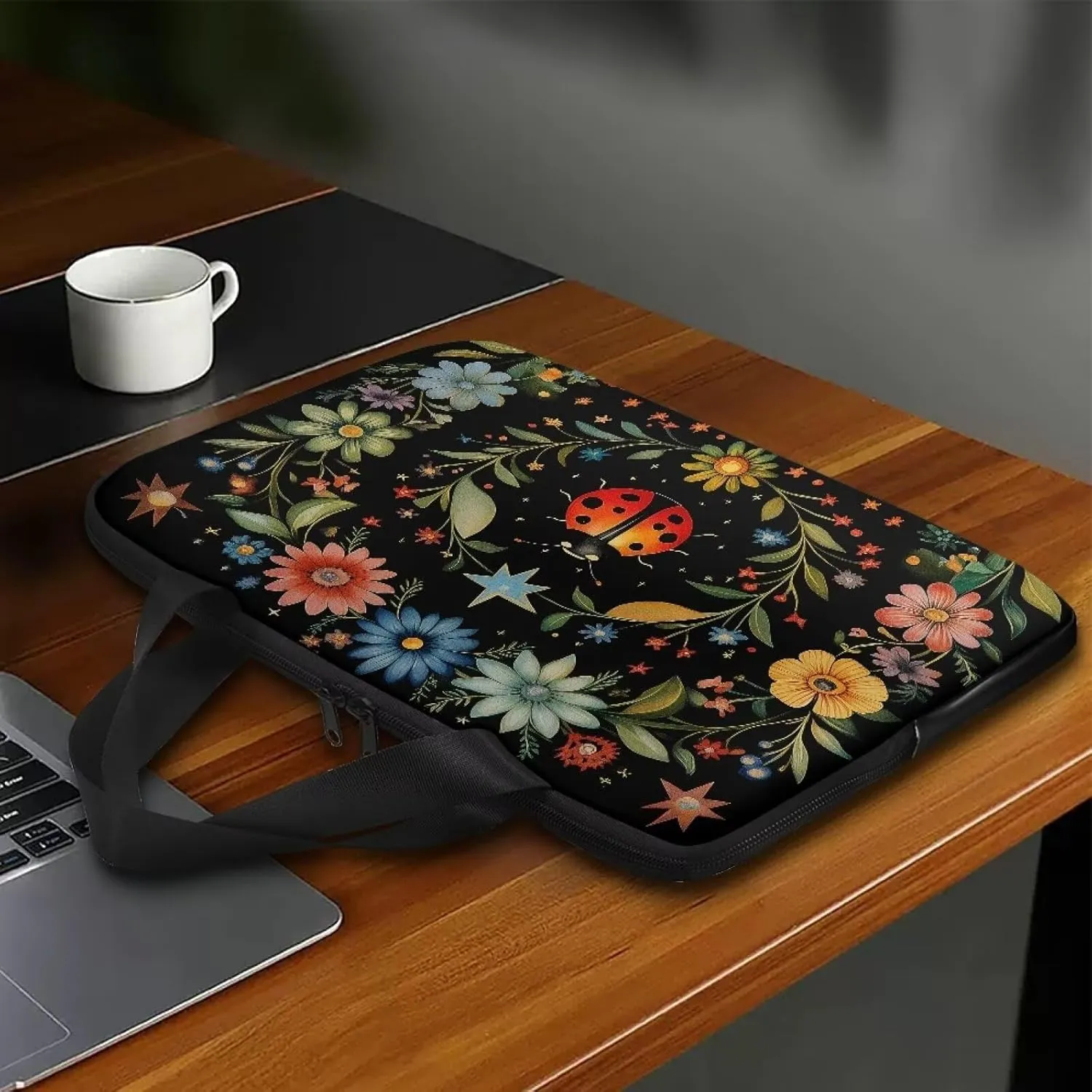 Laptop Carrying Case Pu Leather Laptop Bag Leather for Women Water-Resistant Leather Laptop Ba
