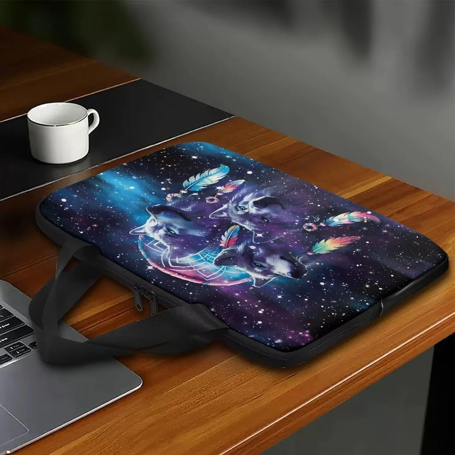 Laptop Carrying Case Pu Leather Laptop Bag Leather for Women Water-Resistant Leather Laptop Ba
