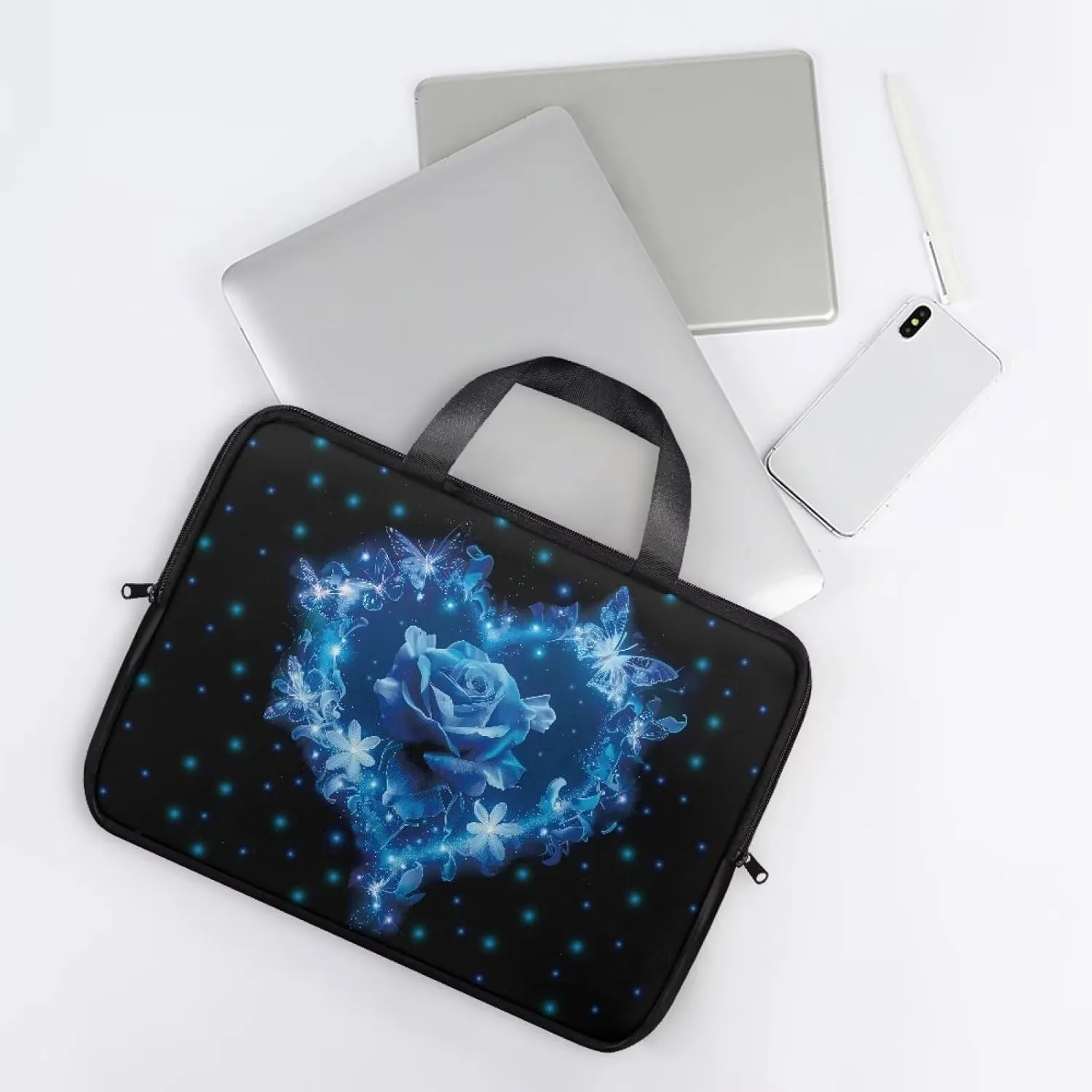 Laptop Carrying Case Pu Leather Laptop Bag Leather for Women Water-Resistant Leather Laptop Ba