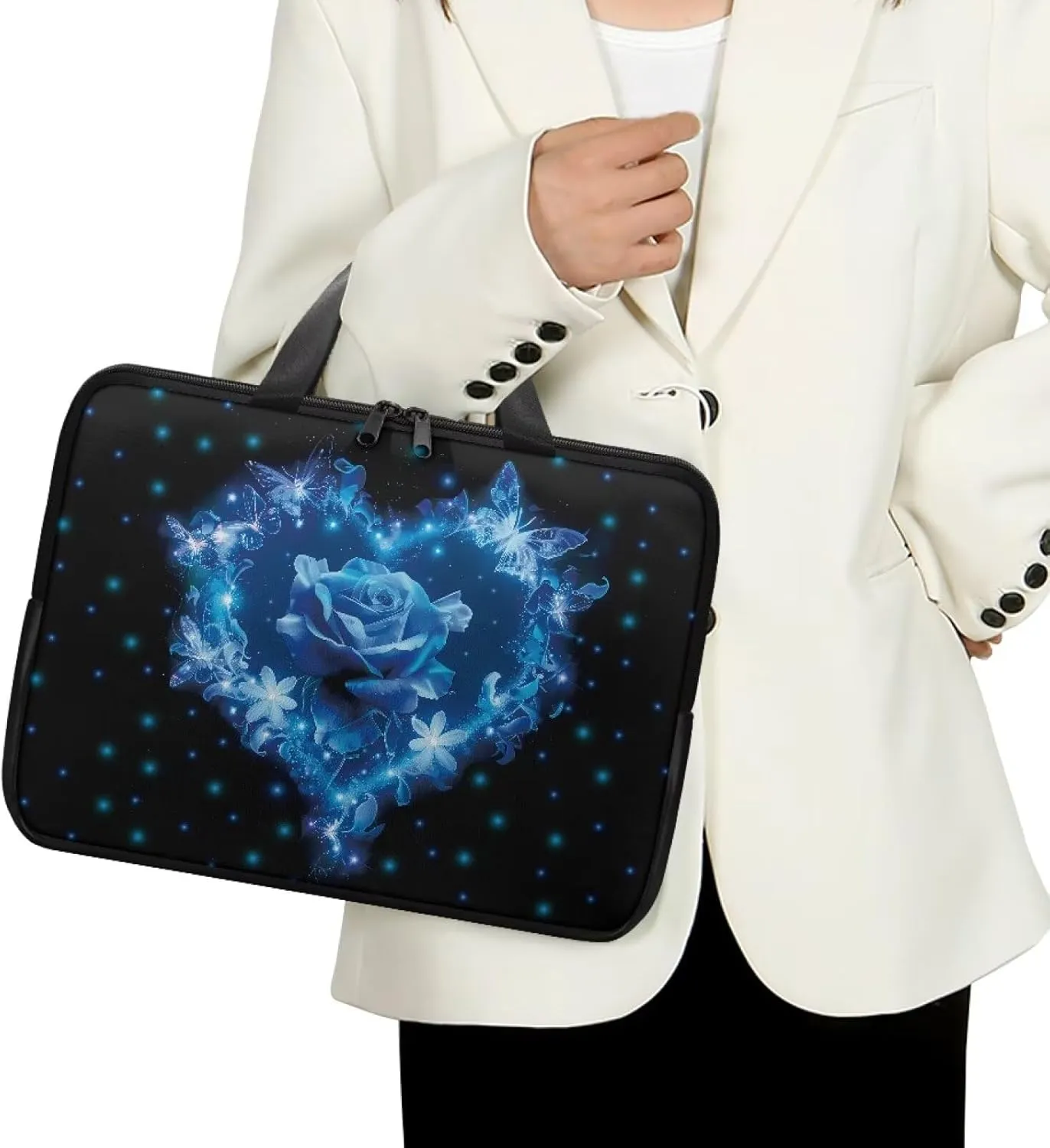 Laptop Carrying Case Pu Leather Laptop Bag Leather for Women Water-Resistant Leather Laptop Ba