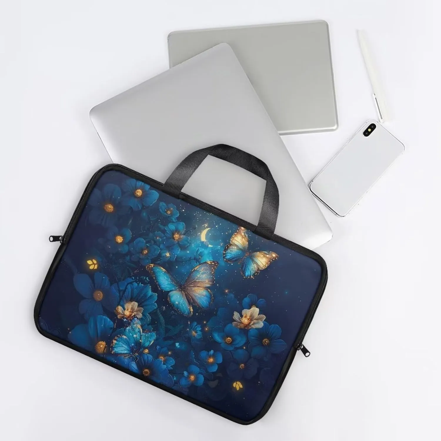 Laptop Carrying Case Pu Leather Laptop Bag Leather for Women Water-Resistant Leather Laptop Ba